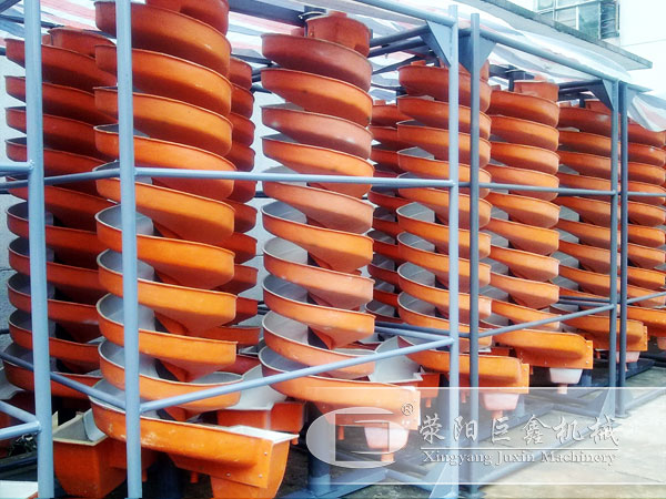 螺旋溜槽生產(chǎn)現(xiàn)場(chǎng)